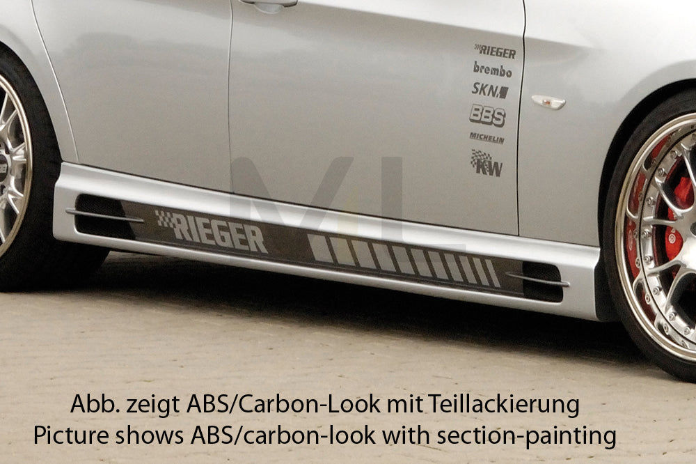 Rieger 00099548 BMW 3 Series E90 E91 Side Skirt 1 | ML Performance EU Car Parts