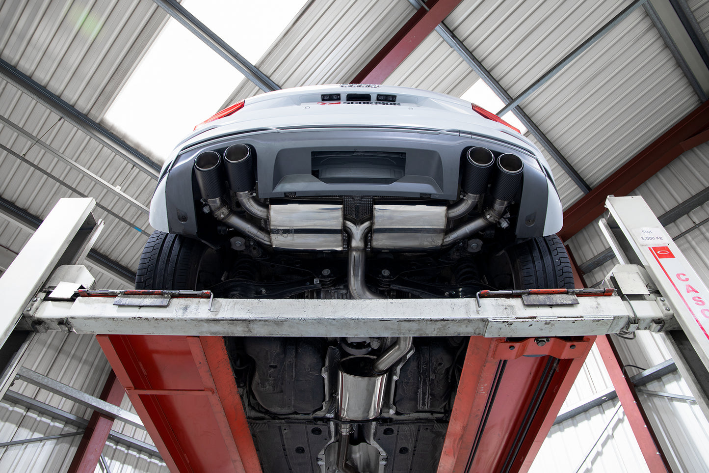 Scorpion SAU090CF Audi SQ2 Resonated Gpf-Back System With Electronic Valves | ML Performance EU EU