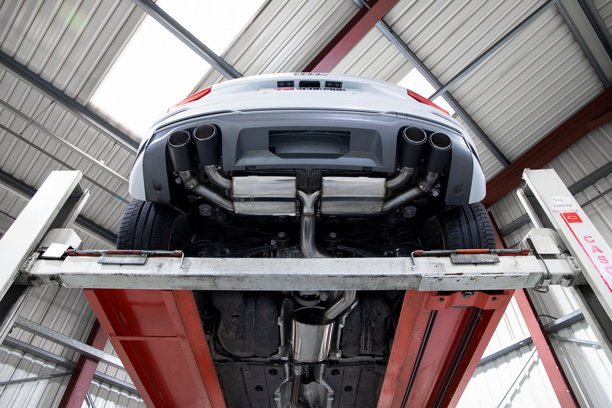 Scorpion SAU090CF Audi SQ2 Resonated Gpf-Back System With Electronic Valves | ML Performance EU EU