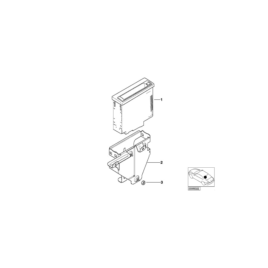 Genuine BMW 65906942911 E52 Exch. Navigation Computer (Inc. ALPINA V8 & Z8) | ML Performance EU Car Parts