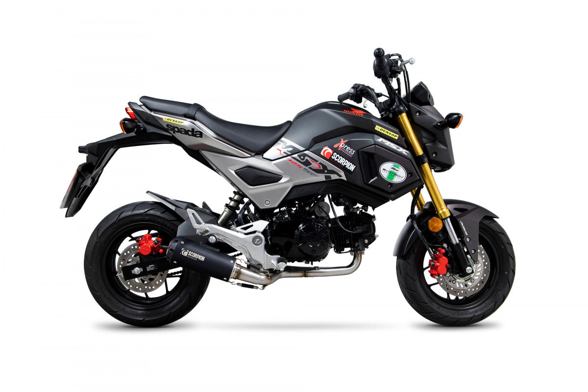 Scorpion PHA192SYSBCER Honda MSX 125 Red Power Full System - Black Ceramic Coated Sleeve | ML Performance EU EU