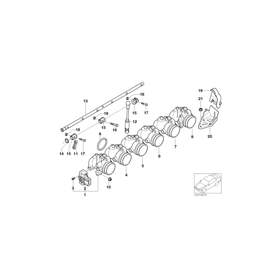 Genuine BMW 13547840422 E36 E85 E86 Throttle Housing Assy ZYL. 1 (Inc. M3 CSL, Z3 M & M3) | ML Performance EU
