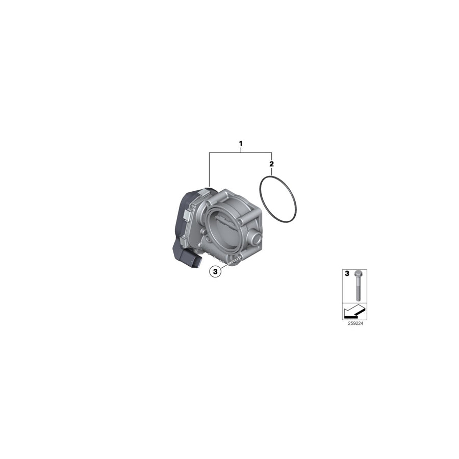Genuine BMW 13547566243 RR11 F01 Throttle Housing Assy (Inc. Ghost, Cullinan & 760i) | ML Performance EU