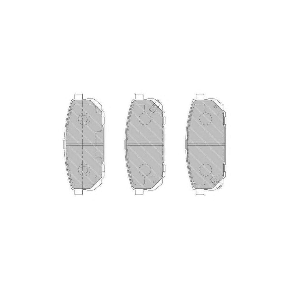 Ferodo Sl Fsl1921 Brake Pad Set With Acoustic Wear Warning, With Piston Clip | ML Performance Car Parts