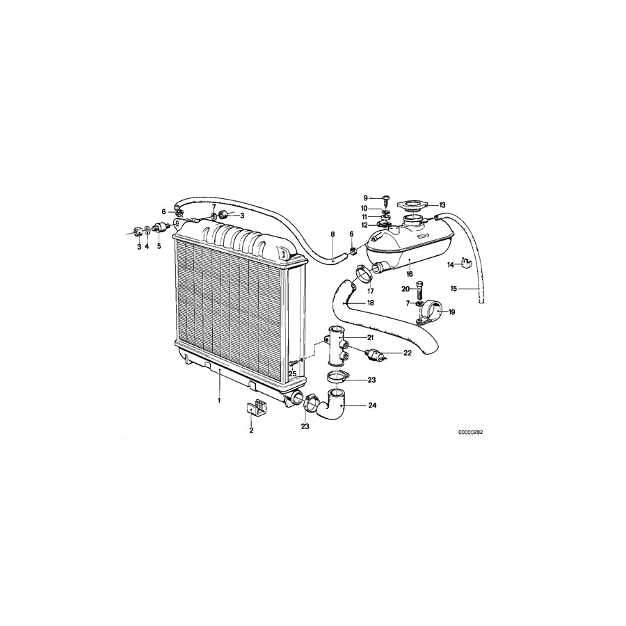Genuine BMW 17111120093 E21 Water Hose (Inc. 320 & 323i) | ML Performance EU Car Parts