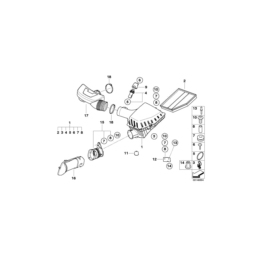 Genuine BMW 13717533931 E64 E60 Rubber Boot (Inc. 650i, 550i & 540i) | ML Performance EU