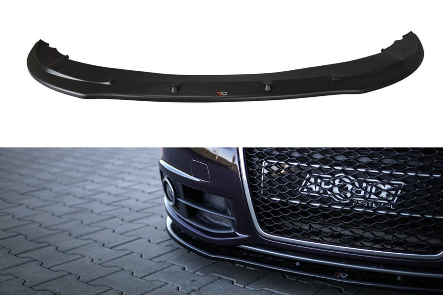 Maxton Design AU-A6-C6F-SLINE-FD1T Front Splitter Audi A6 S-Line C6 FL | ML Performance UK Car Parts