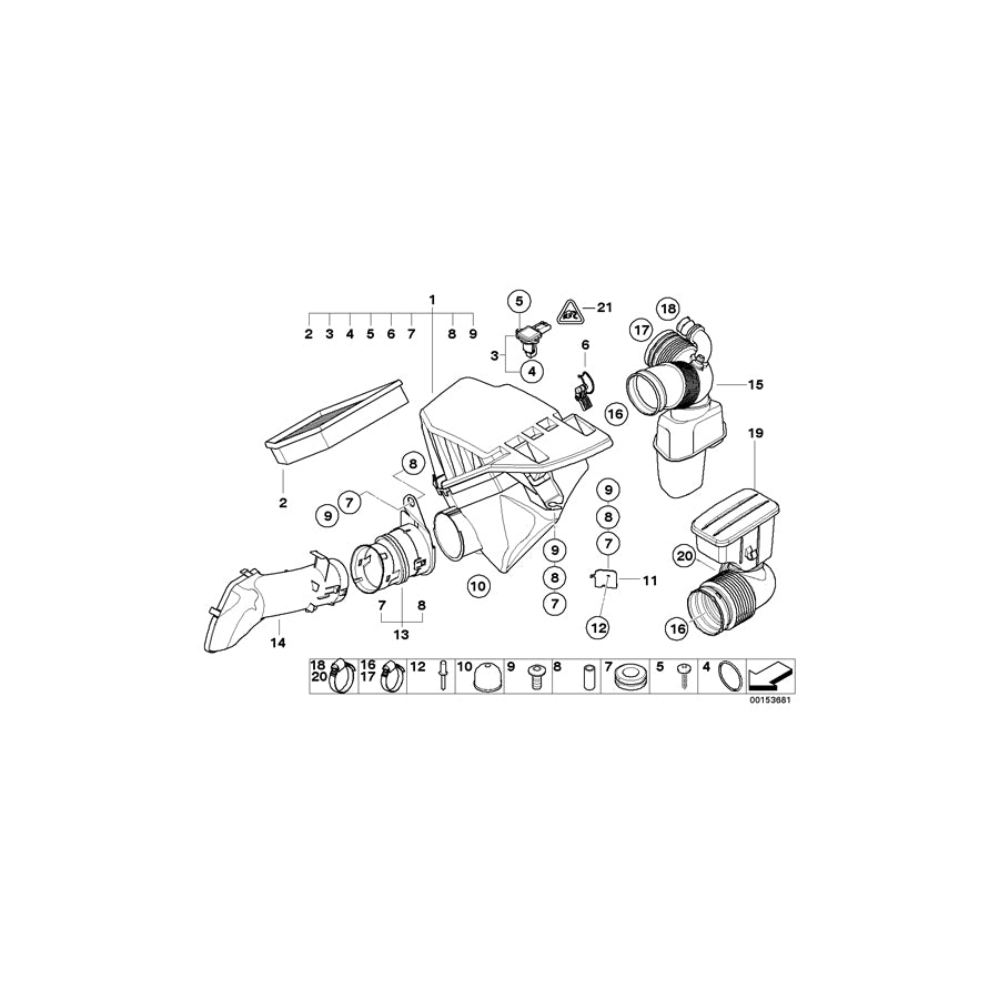 Genuine BMW 13717521014 E64 E63 Intake Duct (Inc. 630i, 650i & M6) | ML Performance EU