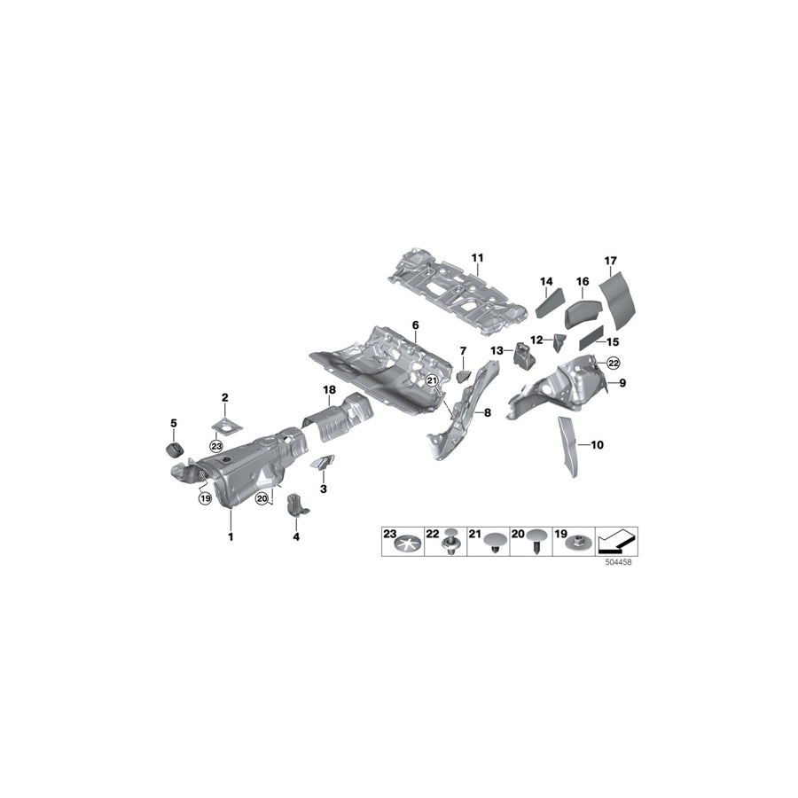 Genuine BMW 51487433817 G20 G21 Sound Insulating Tunnel Front (Inc. 320i, 320d & M340i) | ML Performance EU