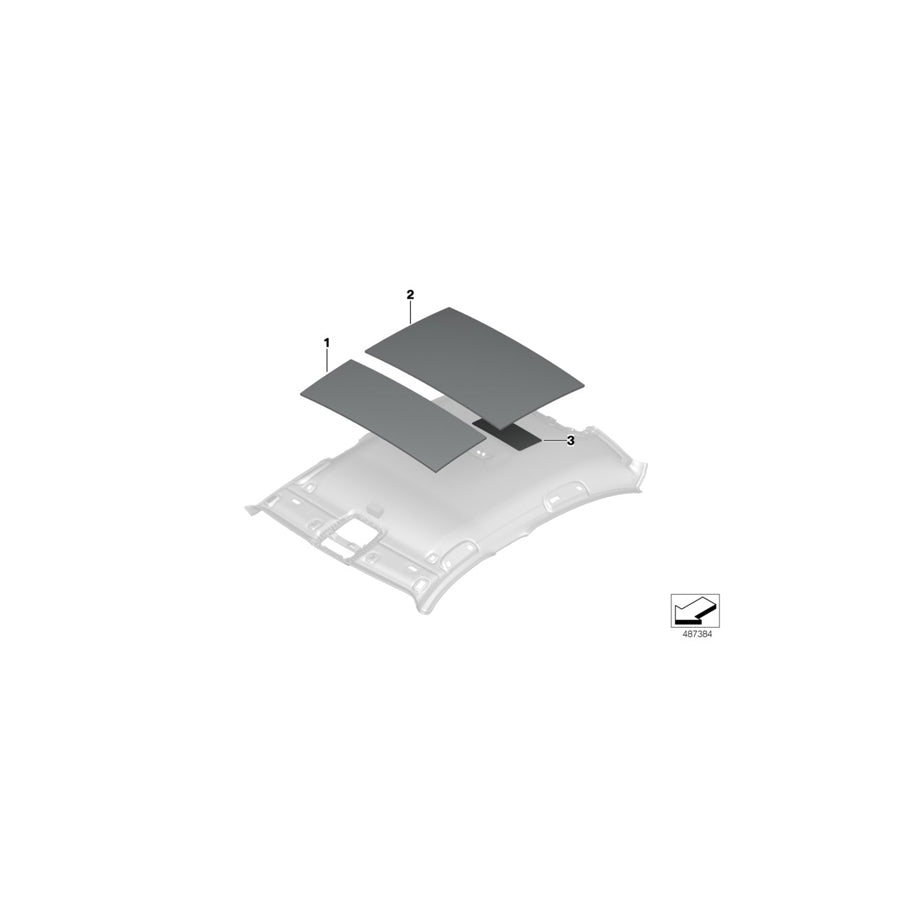 Genuine BMW 51487433280 G20 G21 Sound Insulating Roof Rear (Inc. 320i, 318d & 330i) | ML Performance EU