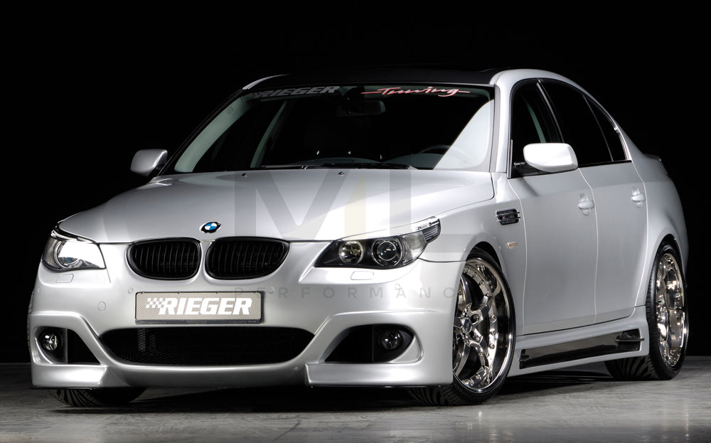 Rieger 00053611 BMW 5 Series E60 E61 Front Bumper 6 | ML Performance EU Car Parts