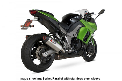 Scorpion RKA87CEO Kawasaki Z1000 Serket Parallel Slip-On (Pair) - Carbon Fibre Sleeve | ML Performance EU EU