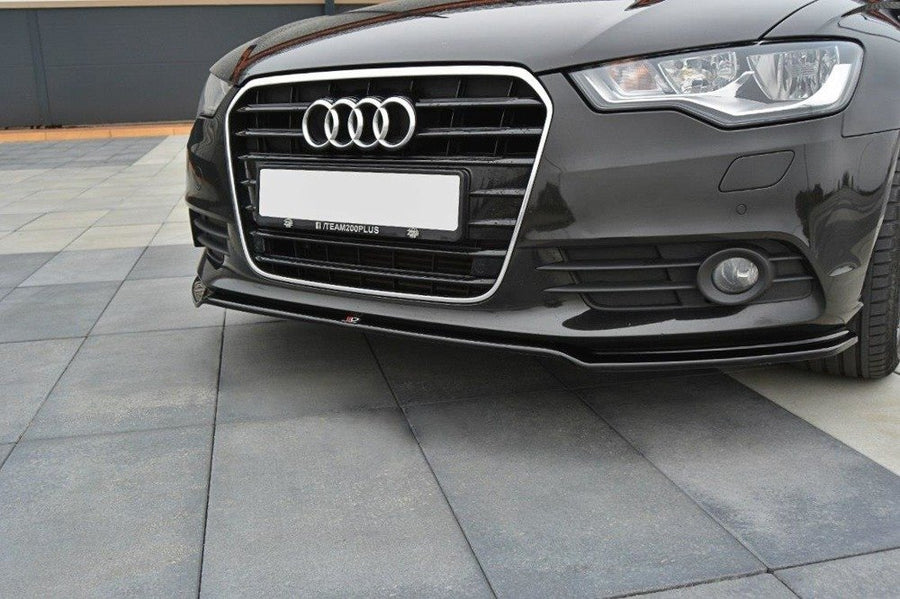 Maxton Design AU-A6-C7-FD1T Front Splitter Audi A6 C7 | ML Performance EU Car Parts
