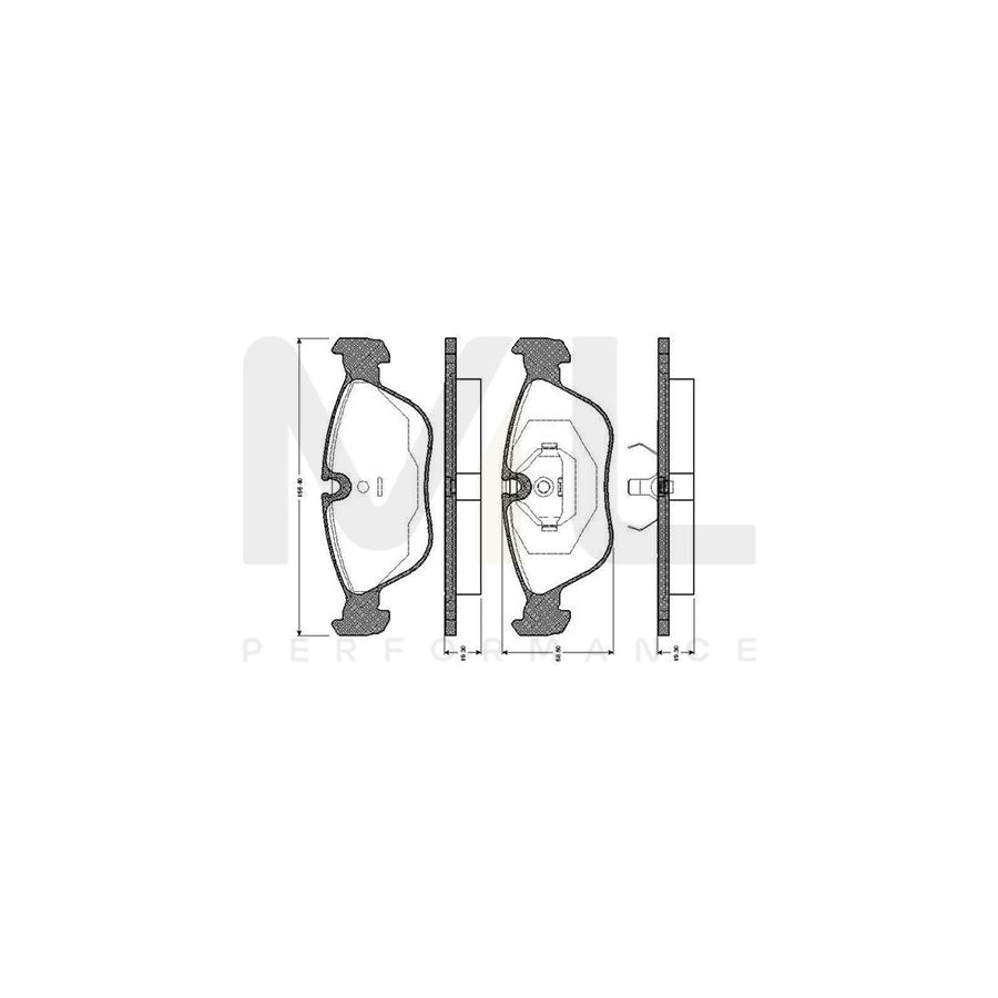 Bosch 0986Tb2248 Brake Pad Set Excl. Wear Warning Contact, With Accessories | ML Performance Car Parts