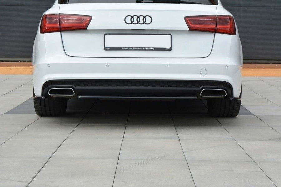 Maxton Design Audi A6 S-Line C7 FL Central Rear Splitter
