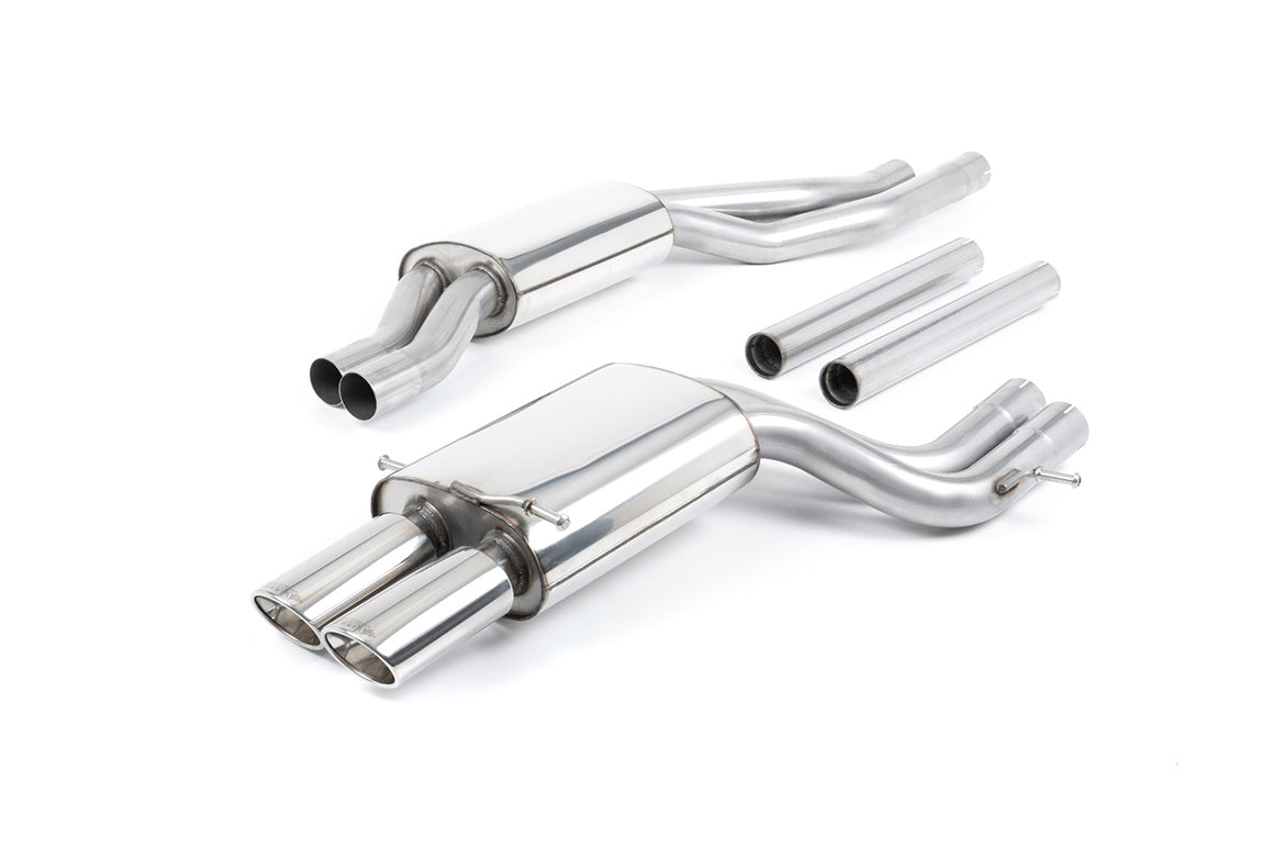 MillTek SSXAU002 Audi RS4 Resonated Cat-Back Exhaust for OEM Catalysts