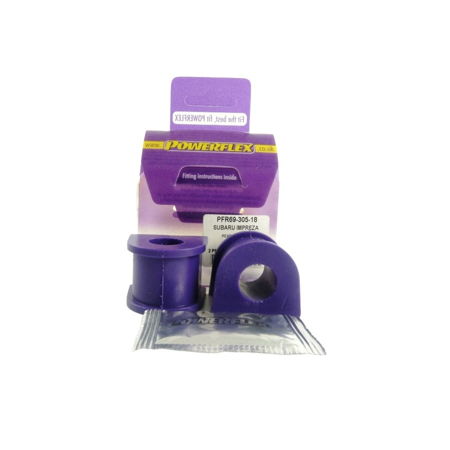 Powerflex PFR69-305-18 Subaru Rear Anti Roll Bar To Chassis Bush 18mm (Inc. Legacy & Impreza) | ML Performance EU Car Parts