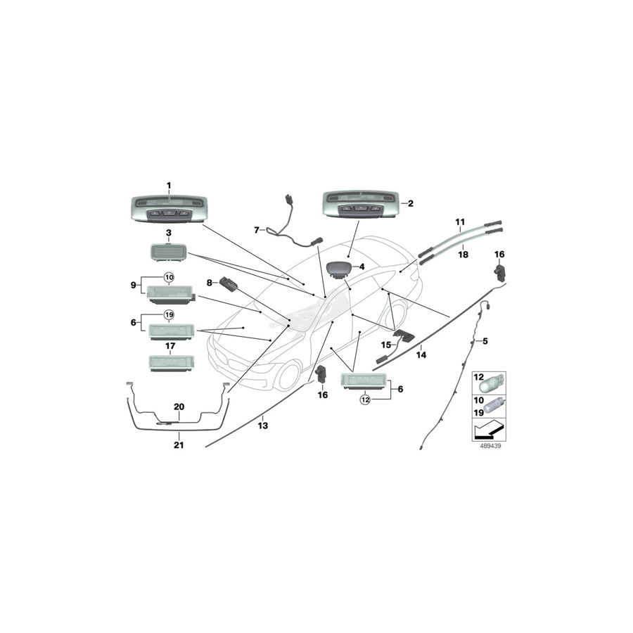 Genuine BMW 63319354147 F36 F32 F33 Optical Conductor, Radio / Ihka Controls (Inc. 430i, 435dX & 420iX) | ML Performance EU