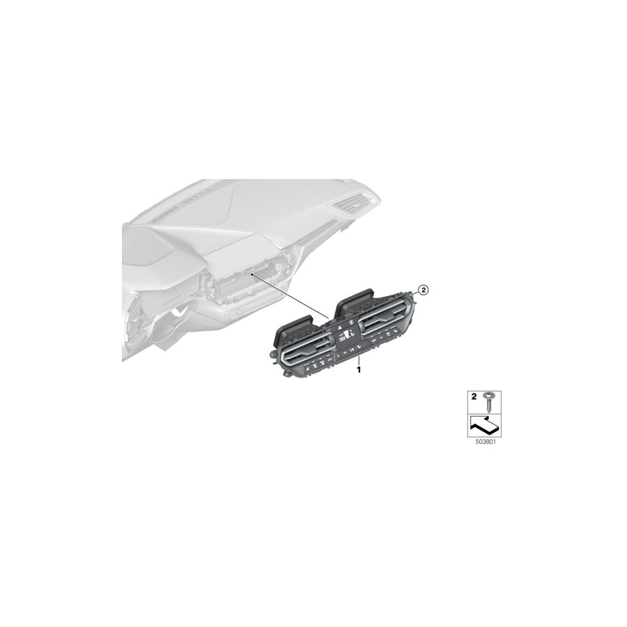 Genuine BMW 64119855403 G21 F44 G20 Control Unit,Automatic Air Cond.,Basis (Inc. M340i, 320dX & Z4 20i) | ML Performance EU Car Parts