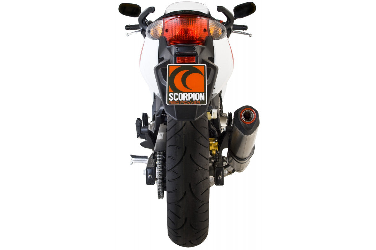 Scorpion RHA100SEO Honda CBF600 Serket Parallel Slip-On - Brushed Stainless Steel Sleeve | ML Performance EU EU