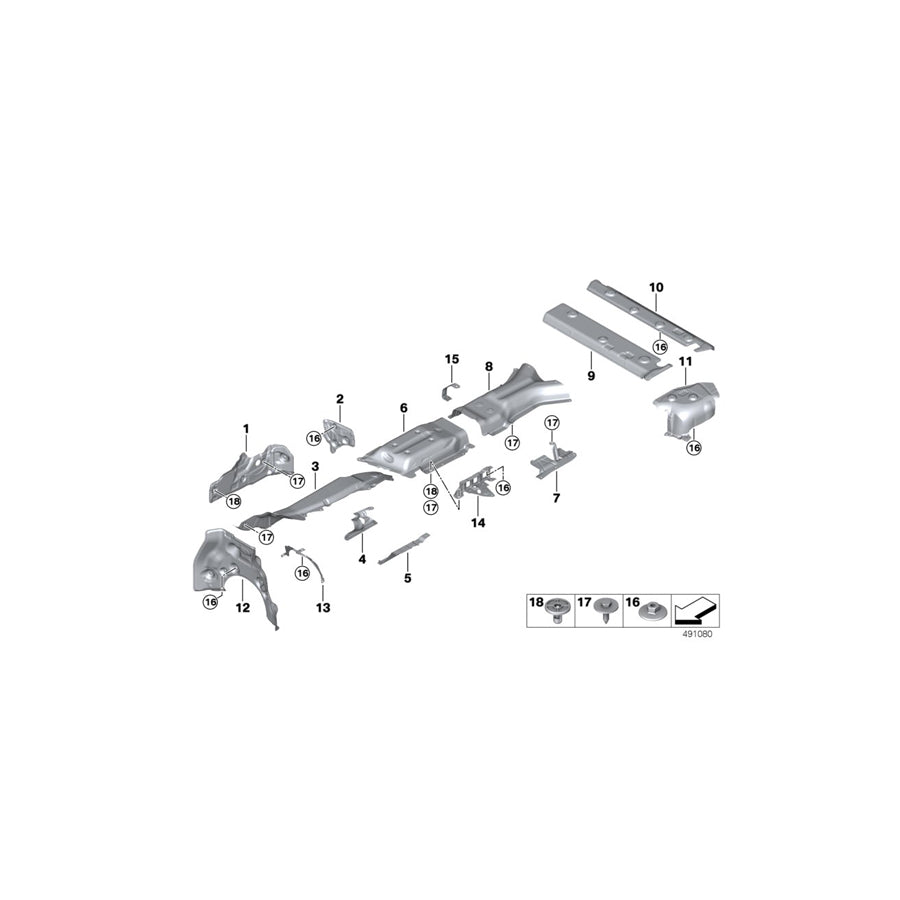 Genuine BMW 51488098656 G07 Heat Insulation, Rear Silencer, Right (Inc. X7 50iX, X7 M50iX & X7 30dX) | ML Performance EU