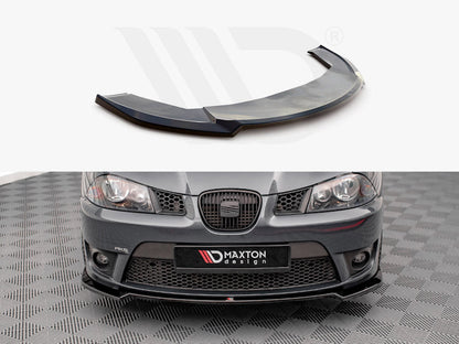 Maxton Design SE-IB-3-CU-FD3T Front Splitter V.3 Seat Ibiza Cupra MK3 (2004-2008) | ML Performance UK Car Parts