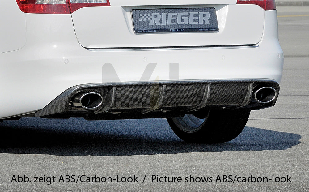 Rieger 00055335 Audi 4F A6 Rear Diffuser 5 | ML Performance EU Car Parts