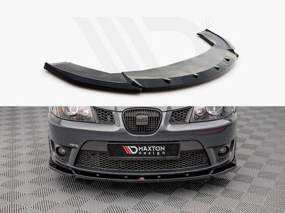 Maxton Design SE-IB-3-CU-FD2T Front Splitter V.2 Seat Ibiza Cupra MK3 (2004-2008) | ML Performance UK Car Parts