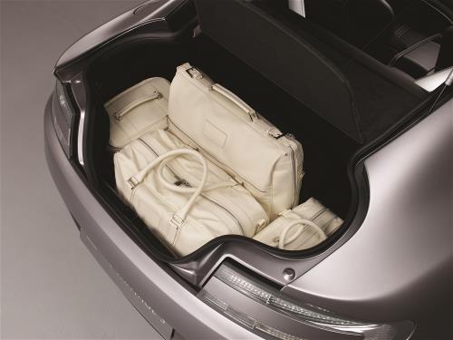 Aston Martin 704217 4 Piece Luggage Set Black Fabric | ML Performance EU Car Parts
