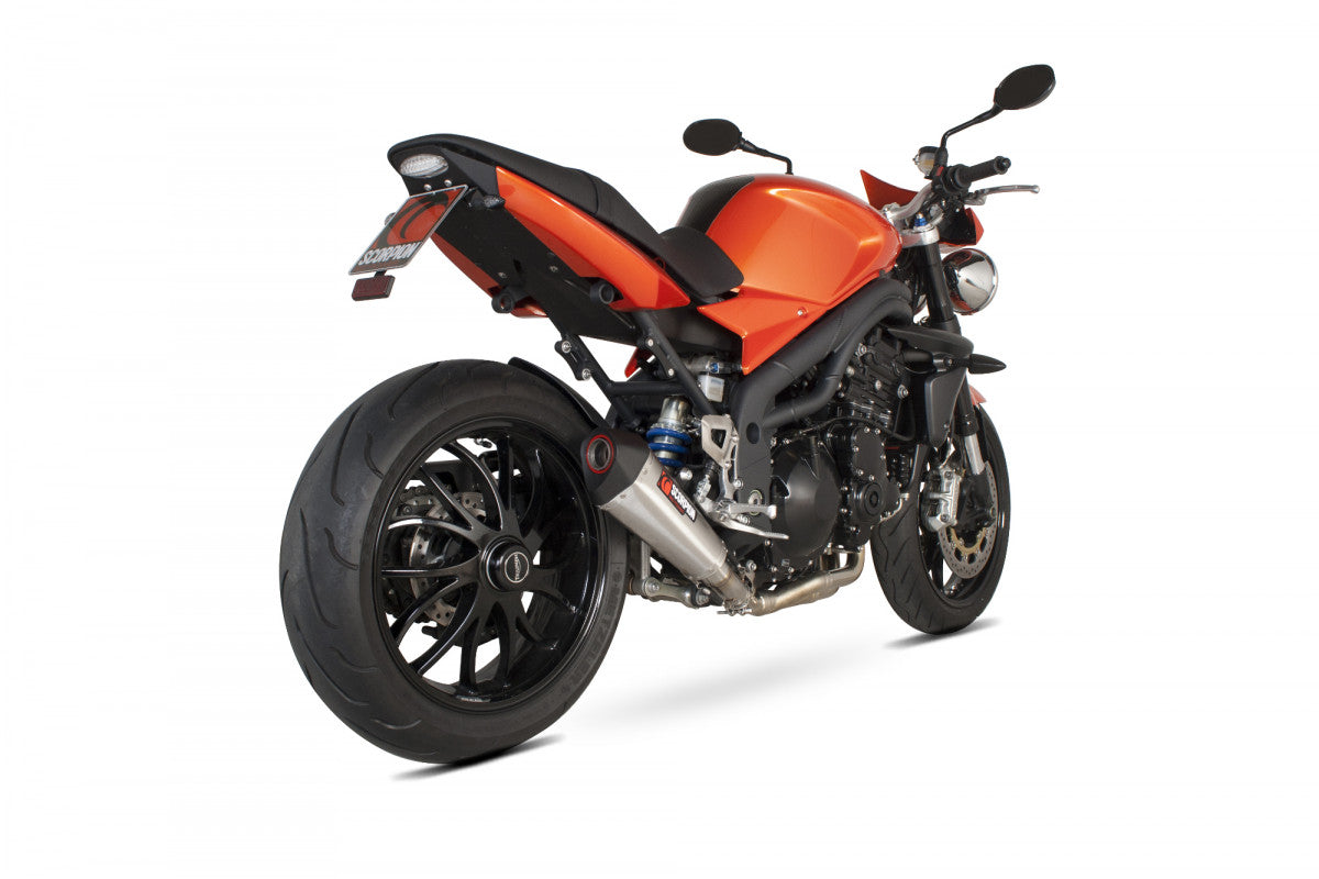 Scorpion RTR66SESEO Triumph Speed Triple 1050 Serket Taper Slip-On - Brushed Stainless Steel Sleeve | ML Performance EU EU