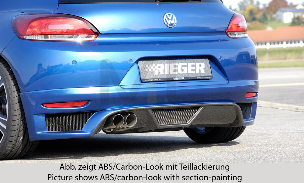 Rieger 00014109 VW 13 Mk3 Scirocco Rear Diffuser 1 | ML Performance EU Car Parts