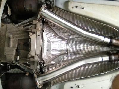 Aston Martin AS754S Aston Martin V8 Vantage Secondary Catalyst Replacement Pipes (2011-18) | ML Performance EU Car Parts