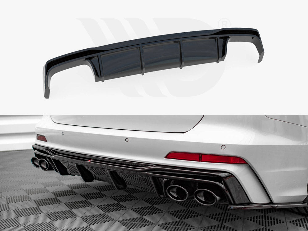 Maxton Design AU-A6-C8-SLINE-RS1T+RS1RT Rear Valance Audi S6 / A6 S-line C8 | ML Performance UK Car Parts