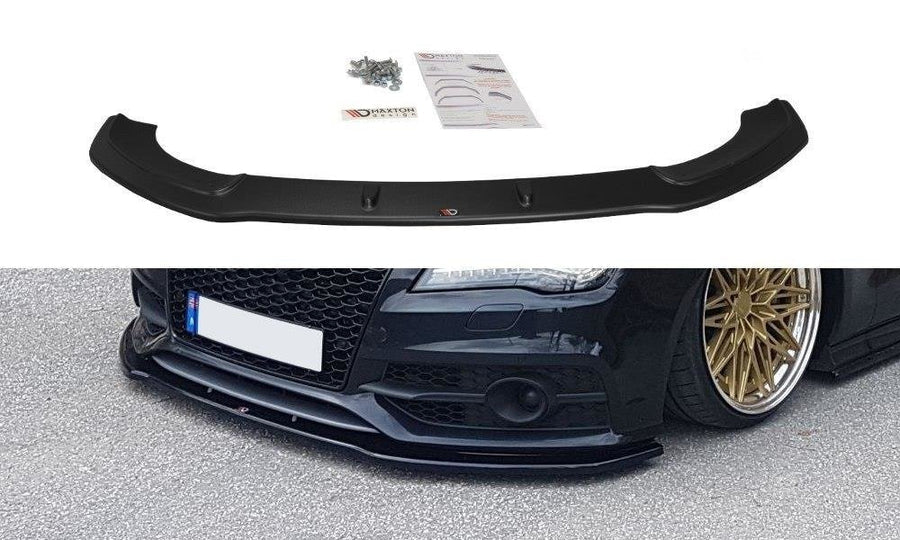 Maxton Design AU-A7-1-SLINE-FD2T Front Splitter V.2 Audi S7 / A7 S-Line C7 | ML Performance EU Car Parts