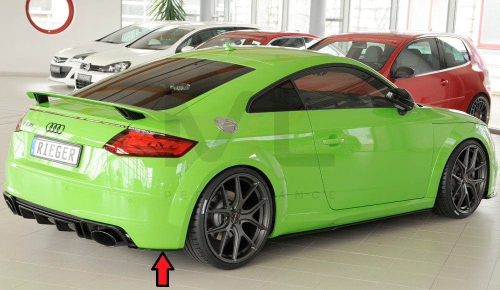 Rieger 00055174 Audi 8J 8J1-FV 8S TTRS Rear Side Splitter 9 | ML Performance EU Car Parts