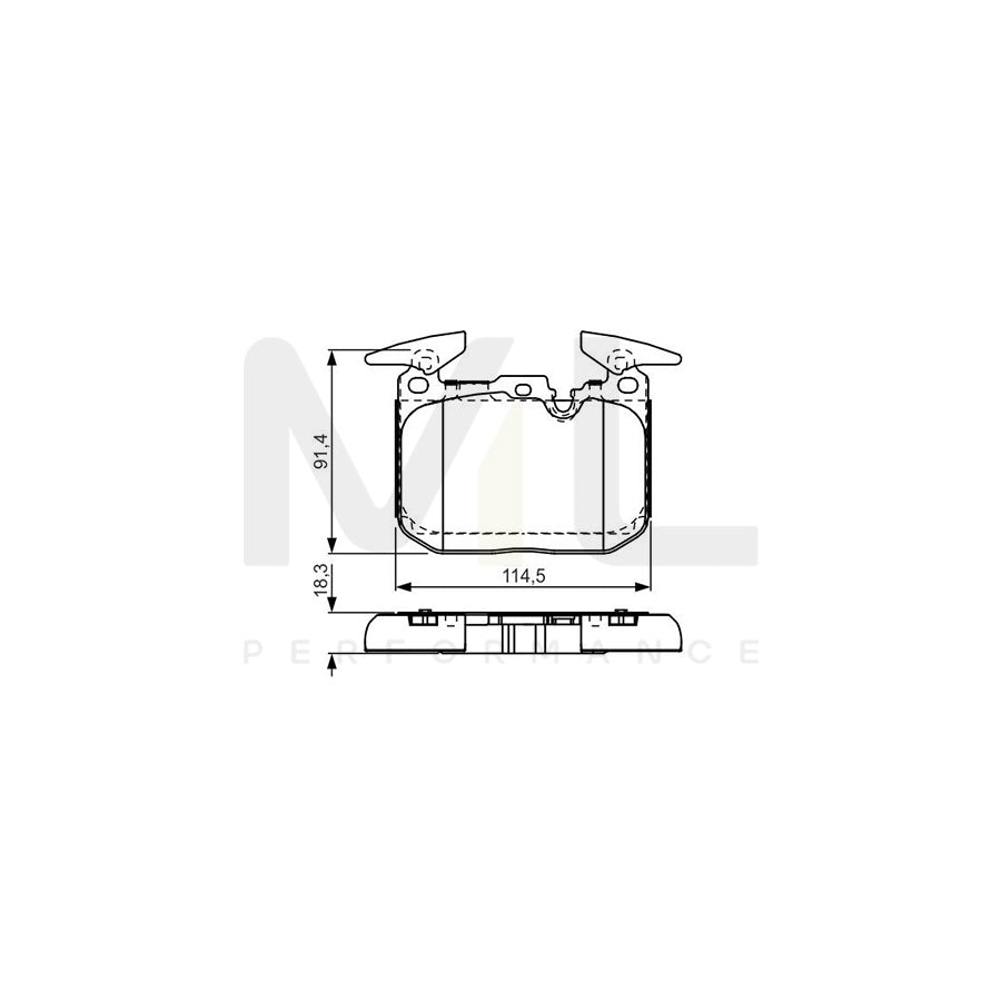 Bosch 0986Tb3211 Brake Pad Set | ML Performance Car Parts