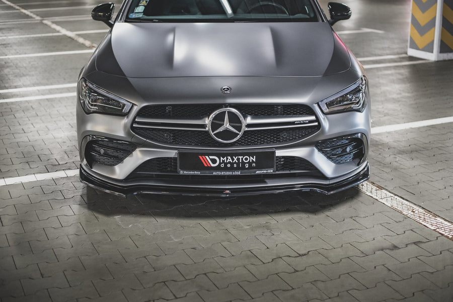 Maxton Design Mercedes Benz CLA35 AMG Aero C118 Front Splitter V.1