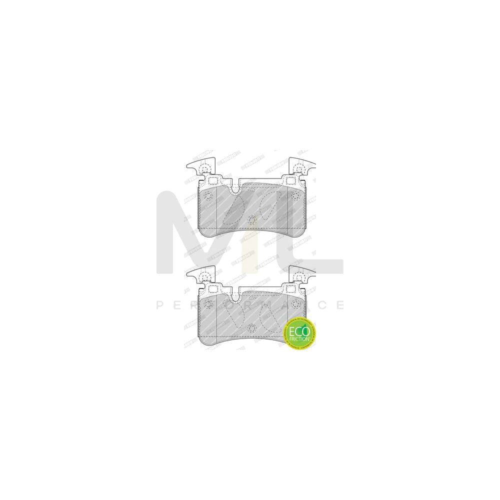 Ferodo Premier Eco Friction Fvr1925 Brake Pad Set Incl. Wear Warning Contact, With Brake Caliper Screws, With Piston Clip, With Accessories | ML Performance Car Parts