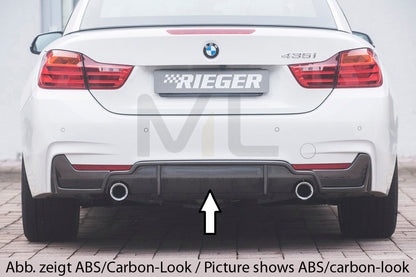 Rieger 00088056 BMW 4 Series F32 F33 F36 Rear Diffuser 1 | ML Performance EU Car Parts