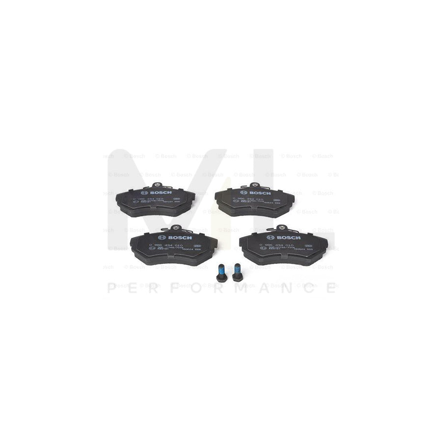Bosch 0986494010 Brake Pad Set With Anti-Squeak Plate, With Bolts/Screws, With Mounting Manual BP237 | ML Performance Car Parts