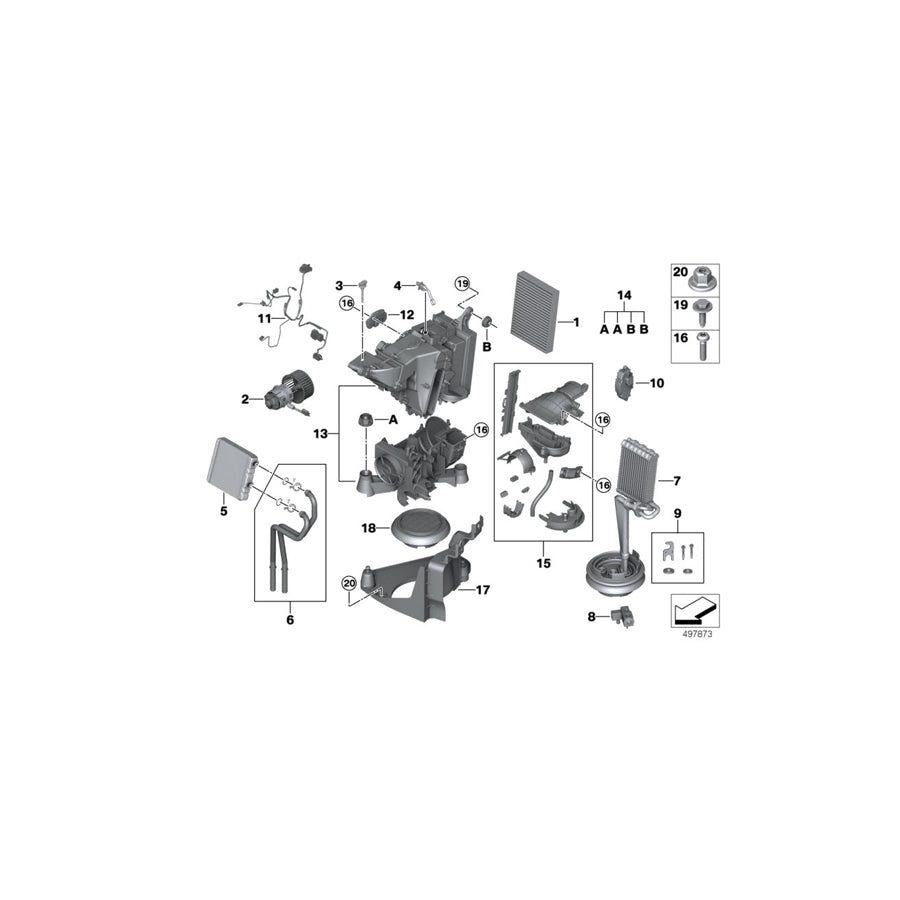 Genuine BMW 64116844853 G07 Heat Exchanger (Inc. X7 40iX, X7 50iX & X7 30dX) | ML Performance EU