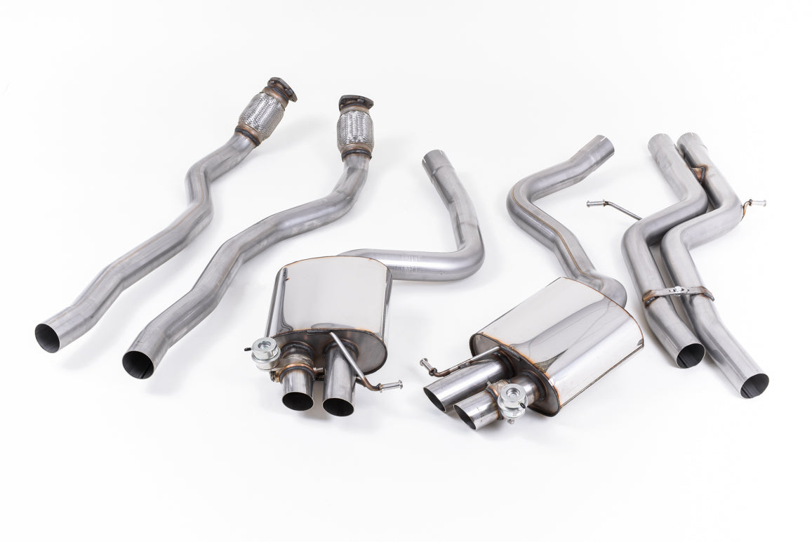 MillTek SSXAU335 Audi RS5 Cat-Back Exhaust with OE Trims