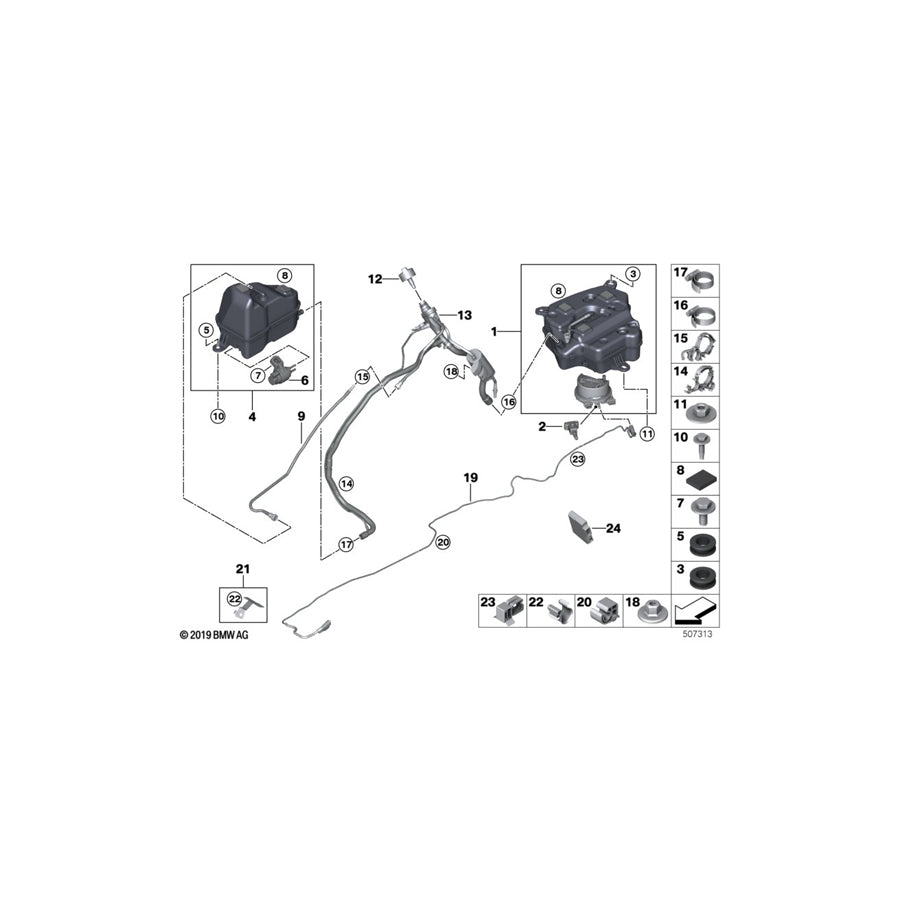 Genuine BMW 16197381415 G32 G15 G30 Scr Container Passive (Inc. 640dX, 630dX & 620dX) | ML Performance EU