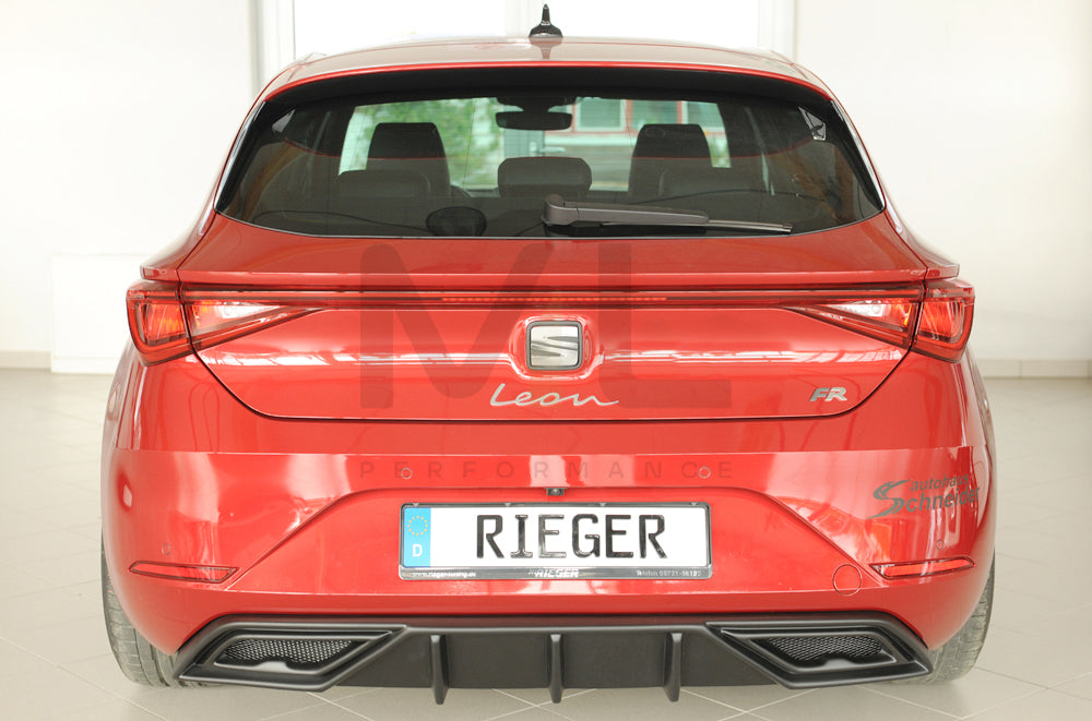 Rieger 00027055 SEAT Leon KL Rear Diffuser 7 | ML Performance EU Car Parts
