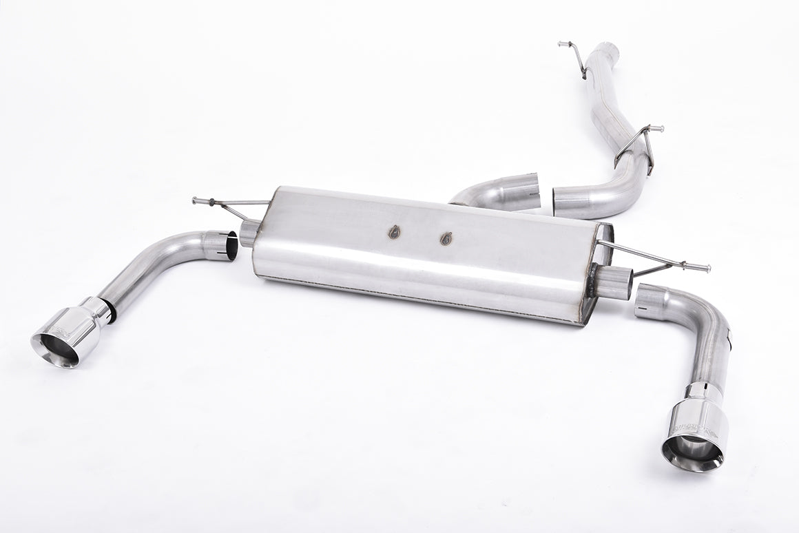MillTek SSXAU482 Audi A3 Non-Resonated Cat-Back Exhaust with Polished Tips
