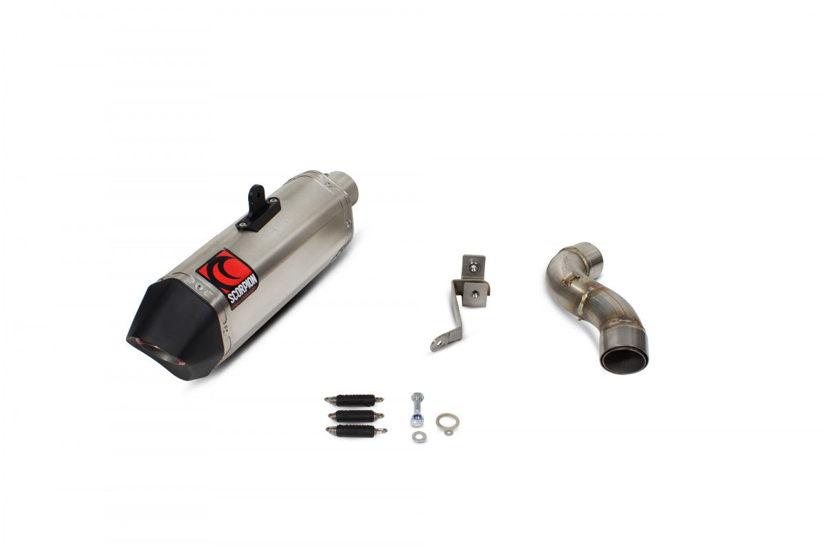 Scorpion RYA107SEO Yamaha XSR900 Serket Parallel Slip-On - Brushed Stainless Steel Sleeve | ML Performance EU EU
