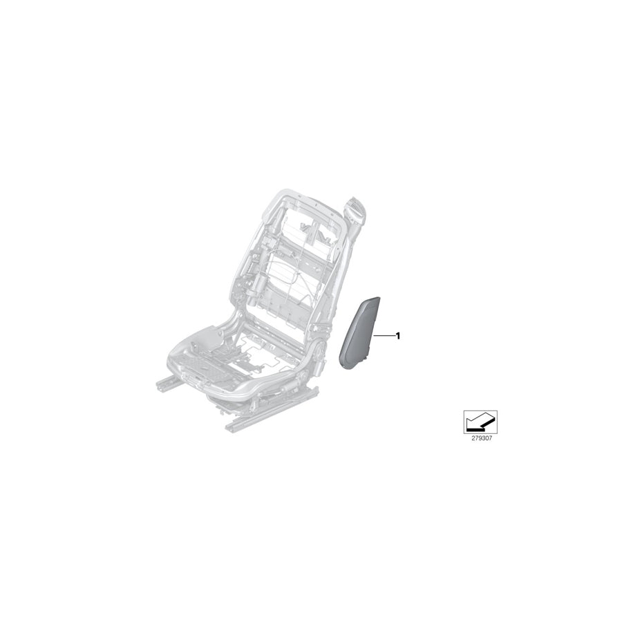 Genuine BMW 72128030796 F83 F12 Side Airbag, Front Right Seat OPALWEIß (Inc. 650iX, 435iX & 650iX 4.4) | ML Performance EU Car Parts