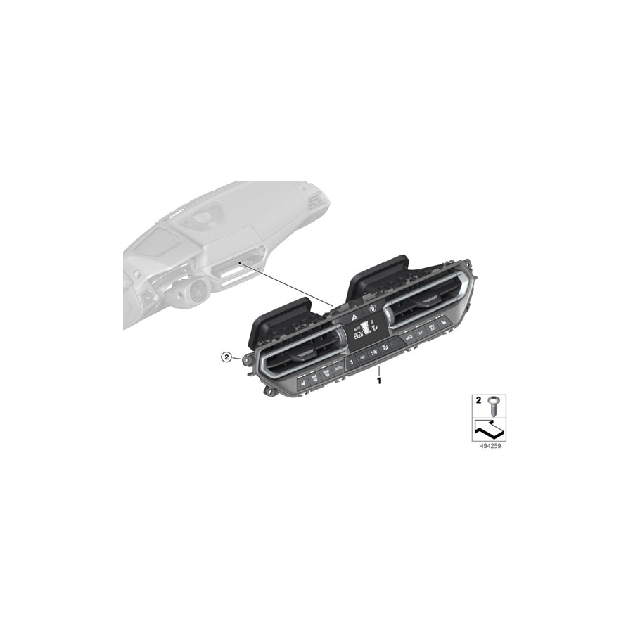 Genuine BMW 64119459478 G20 G21 G29 Air Conditioning Control (Inc. 318d, 330d & 330i) | ML Performance EU