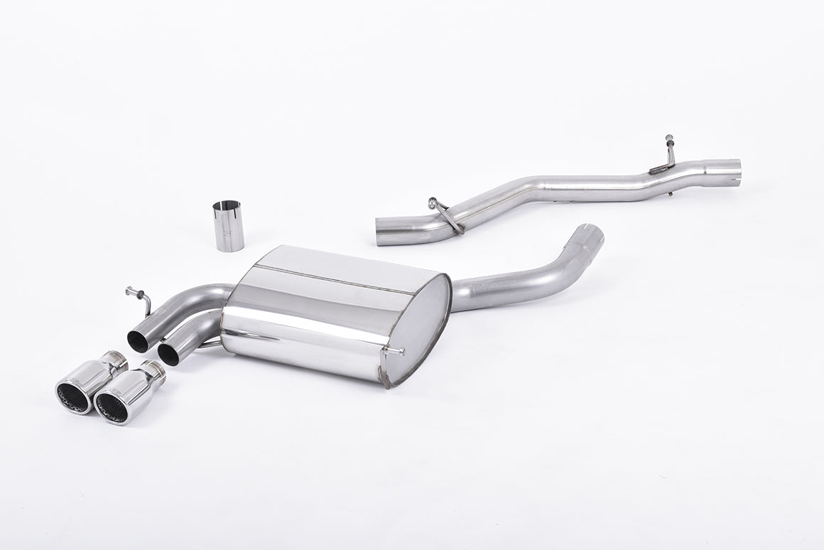 MillTek SSXAU504 Audi A3 Non-Resonated Cat-Back Exhaust