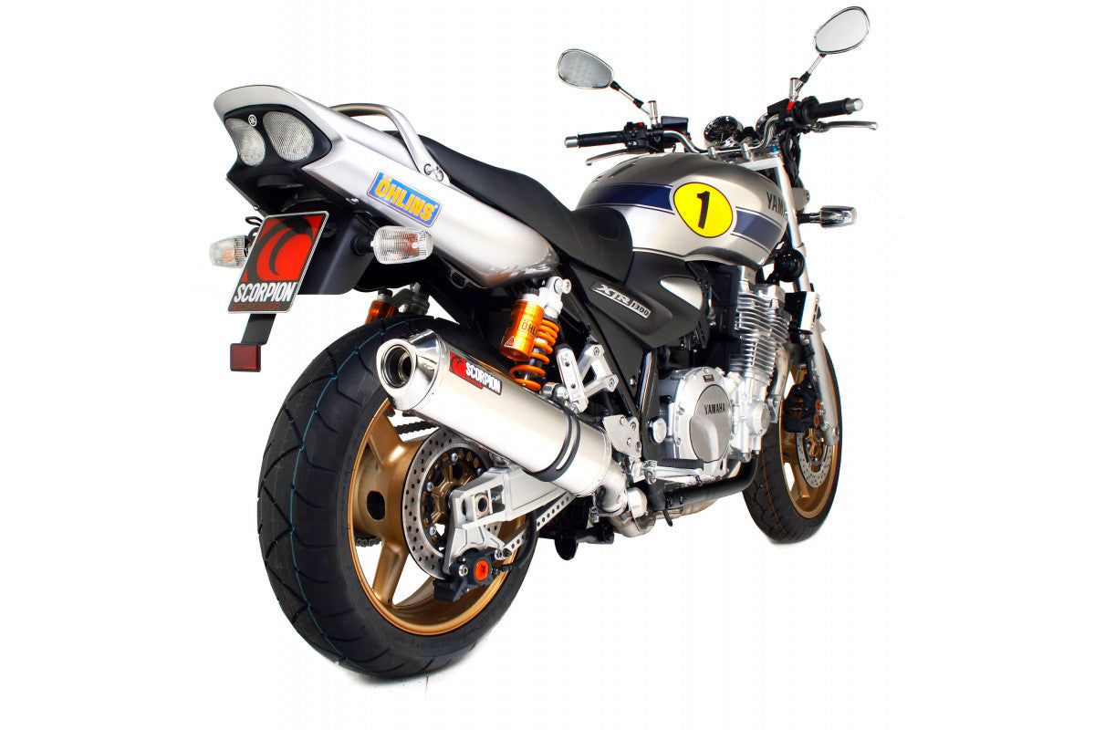 Scorpion EYA80SEO Yamaha XJR1300 Factory Oval Slip-On - Polished Stainless Steel Sleeve | ML Performance EU EU